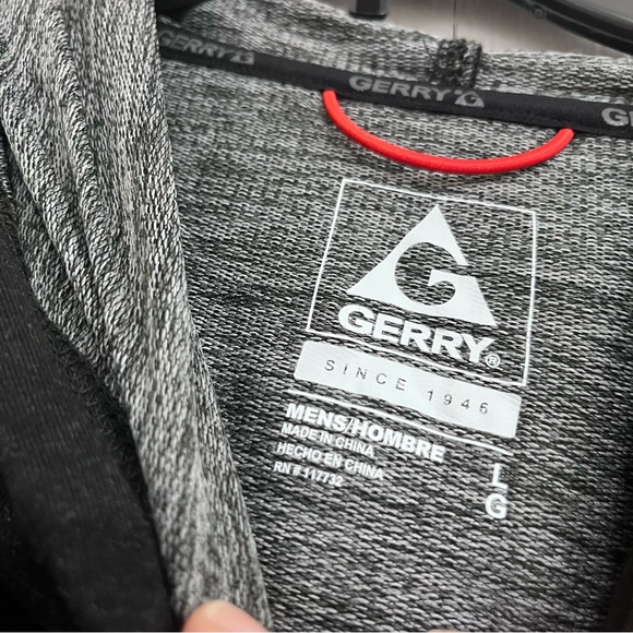 Gerry men’s lightweight hoodie sweatshirt black large - Picture 3 of 4